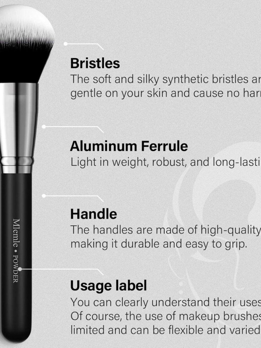 Makeup Brushes Set, Professional 25 Pcs Makeup Kit, Include Foundation Powder Bl - Picture 2 of 7